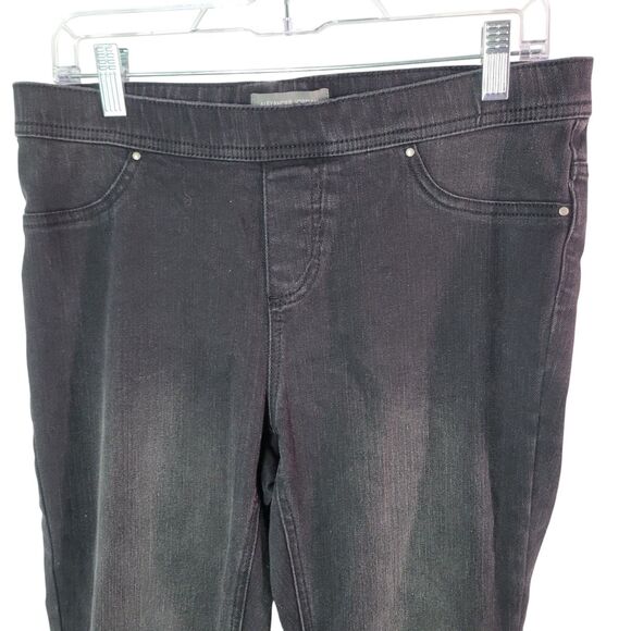 Alexander Jordan Womens Size M Black Solid Pull On Skinny Jeggings - Picture 2 of 10